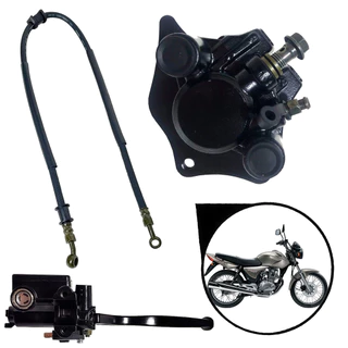 Kit Freio Pinça + Frexivel + Burrinho Cg 150 Titan Es Esd 2004 Até 2008 Cbx 200 Strada 1993 Até 2003