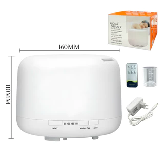 500/300ML Umidificador Difusor Aromatizador Ultrassônico Estilo Led 7 cores com controle