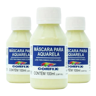 Kit 3x Máscaras Líquidas para Aquarela 100ml - Corfix