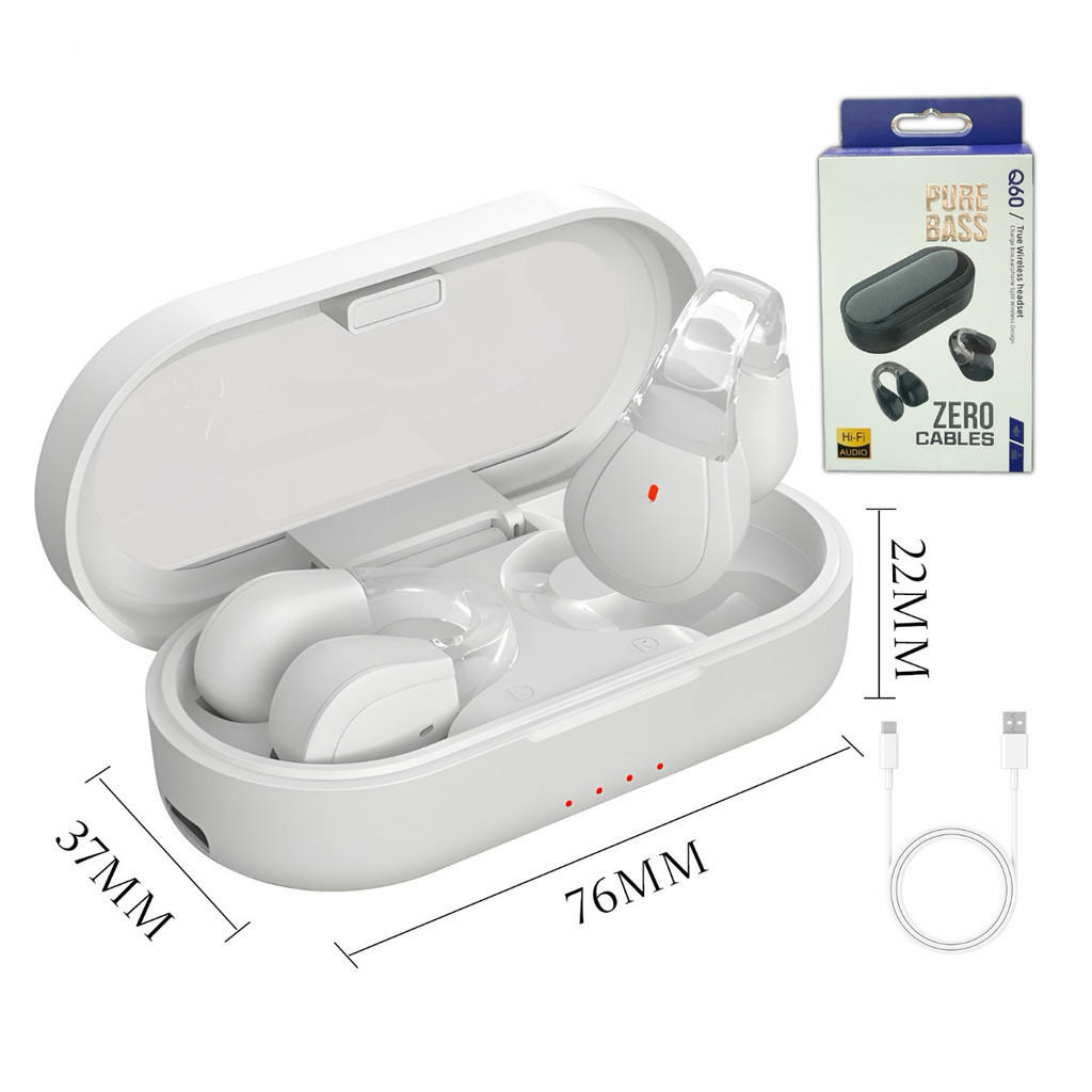 Fone Estilo Osso Conduction Style True Wireless Bluetooth Earbuds Clip ...
