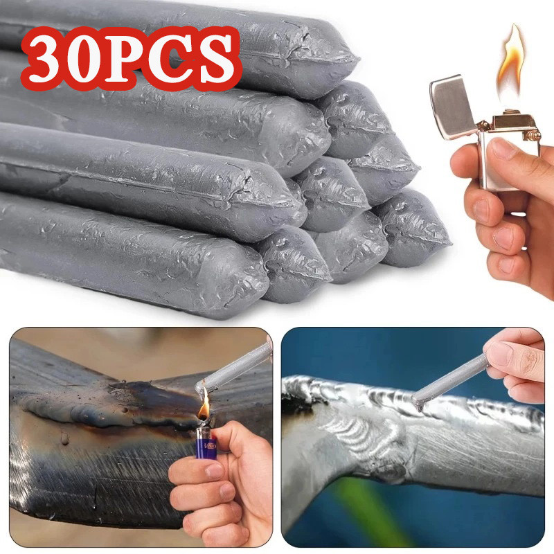 Kit 30 Haste De Solda Baixa Temperatura Solda Cobre, Ferro,alumínio, Reparo, Kit De Agente Fusível, Solda，haste De Solda