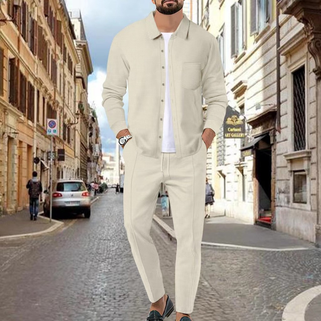 GORGLITTER Conjunto De 2 Peças Masculino Elegante De Verão