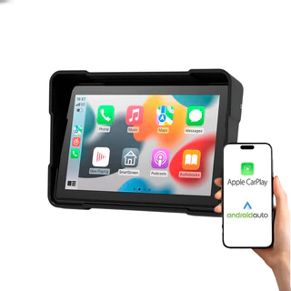 Central Multimídia para Motos H-Tech HM-500 5" IPS CarPlay Android Auto Sem Fio Bluetooth USB-C