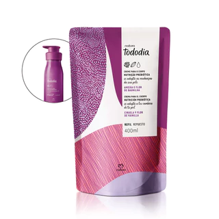 Natura Tododia Ameixa e Flor de Baunilha Creme Hidratante Corporal 400ml Refil