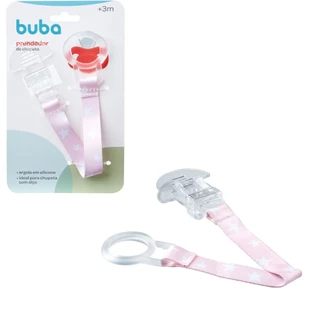 Prendedor de Chupeta Estrela Rosa 20948 - Buba