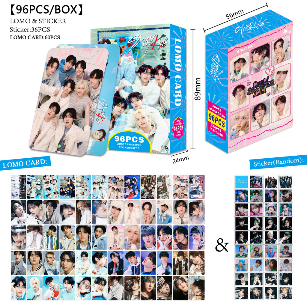 30-96pcs STRAY KIDS Hollow Lomo Cards Mixtape Dominado 5 Relógio