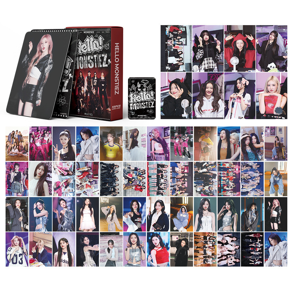 55 Pçs/set BABYMONSTER Photocards FANCLUB Olá MONSTIEZ Álbum LOMO