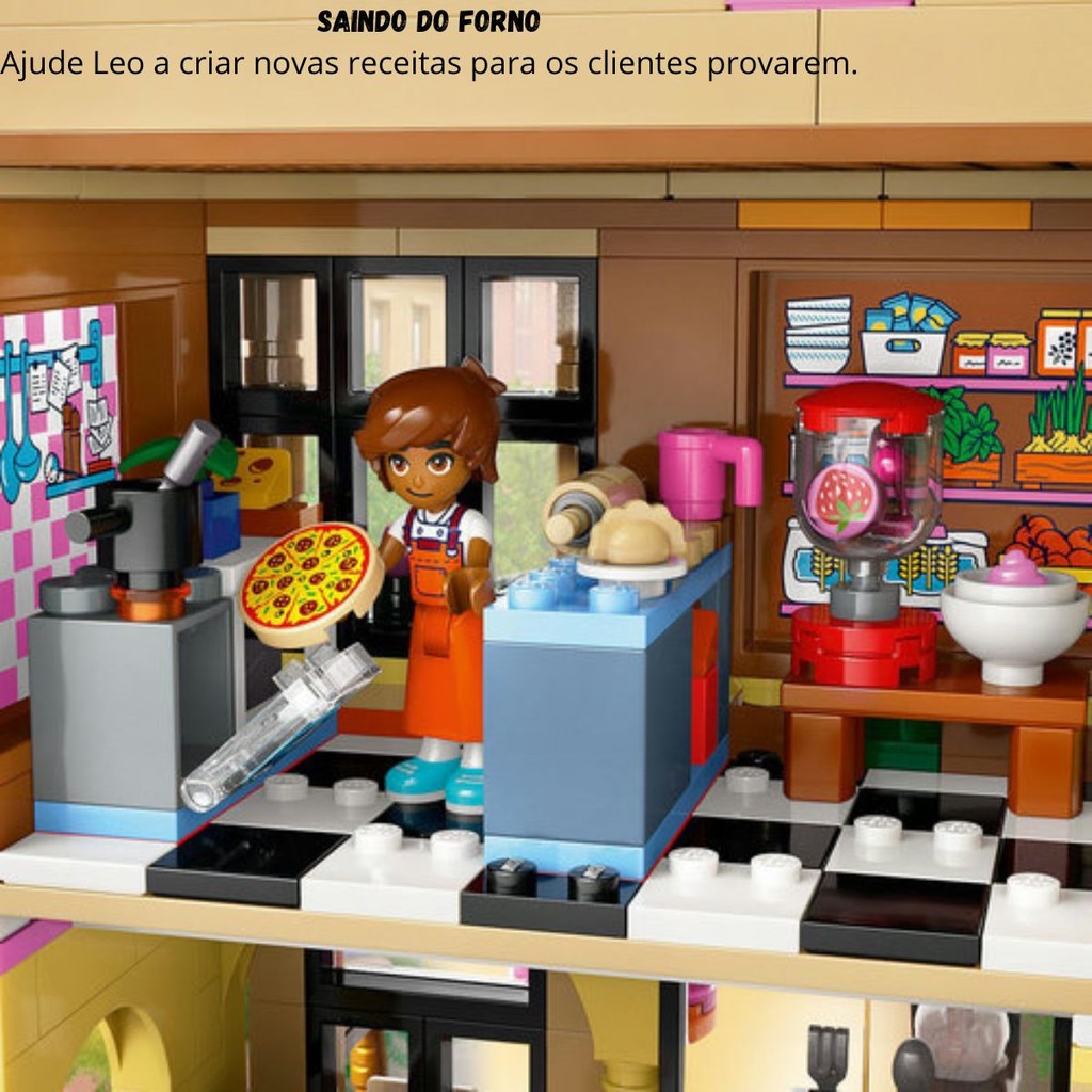 Lego Friends Restaurante e Escola de Culinária 896 peças - 42655