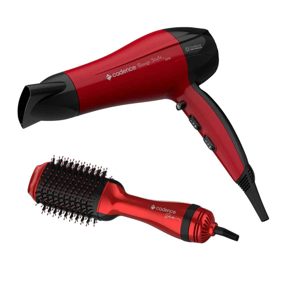 Kit Cadence Secador SEC560 e Escova Secadora SEC DIVA | Shopee Brasil