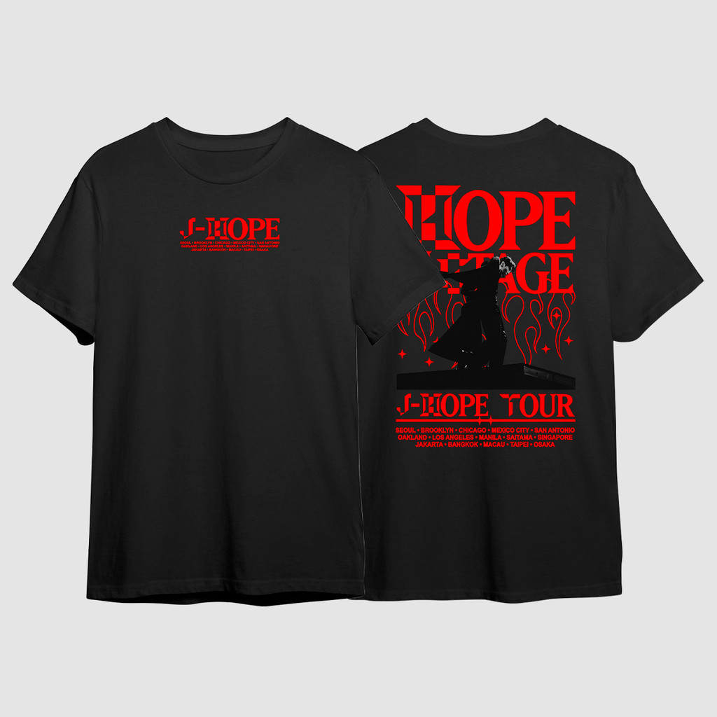 Camiseta J-hope Tour Mundial Solo On The Stage World Cantor E