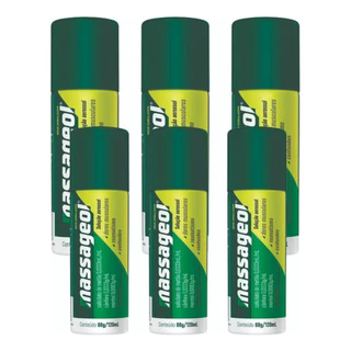Massageol Gelol Aero 120ml - Kit C/6 Unidades - Frete Grátis