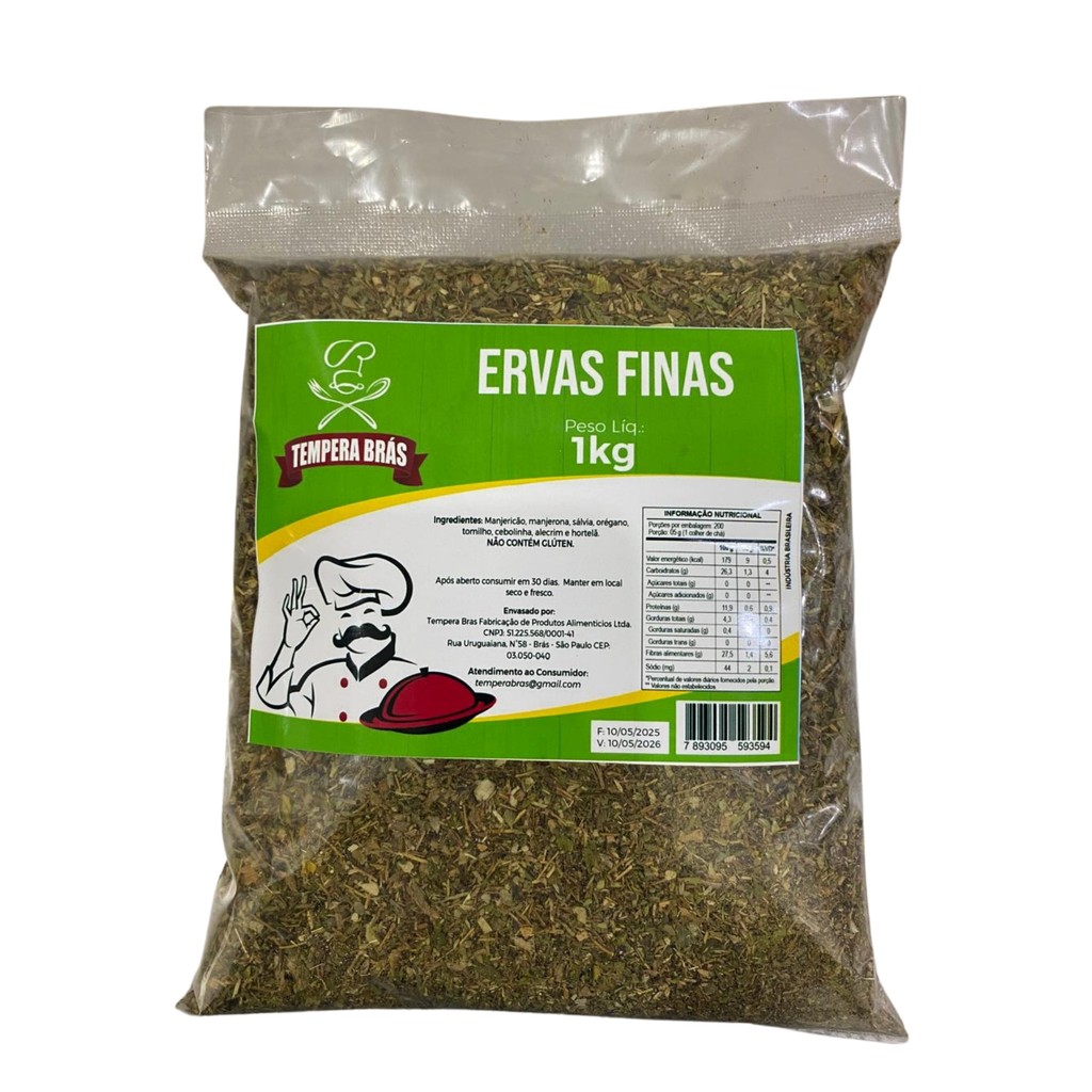 Tempero Ervas Finas Qualidade Linha Premium Tempera Brás