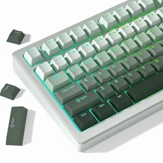 Gradação Shine Through PBT Keycaps 60 75 100 Percent Cherry Profile , Conjunto De Teclas Doubleshot Personalizadas , Com