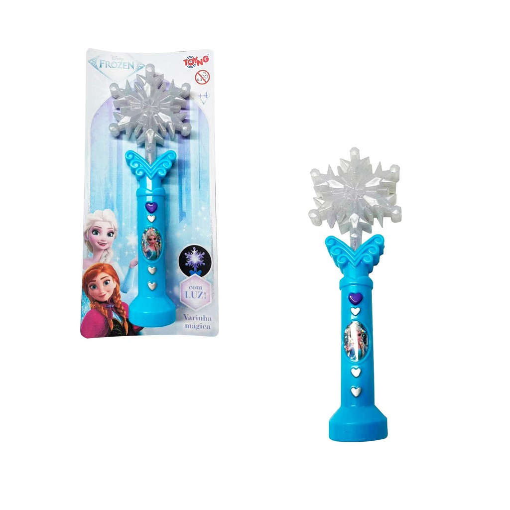 Brinquedo Varinha Magica Frozen com Luz Elsa Ana Disney Gelo | Shopee ...