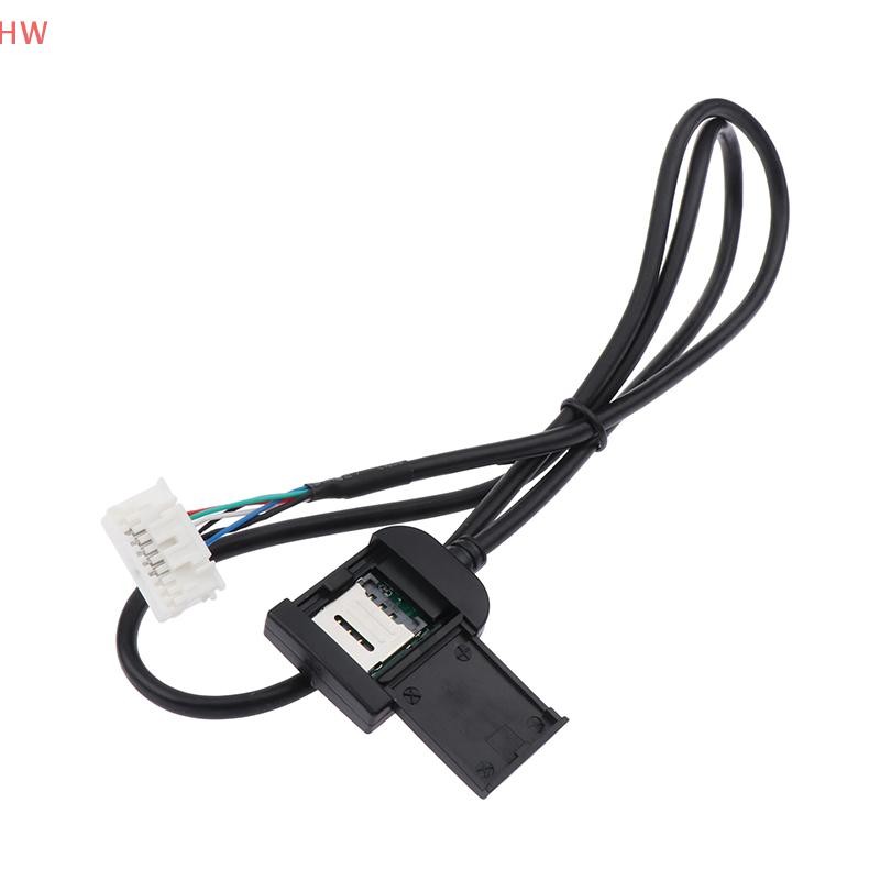 Adaptador De Slot Para Cartão Sim Rádio Android Multimídia Gps 4G 20pin Cabo Conector Acessórios Do Carro Fios Peça Subs