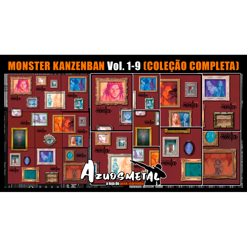 Kit Monster Kanzenban - Vol. 1-9 (Coleção Completa) [Mangá: Panini