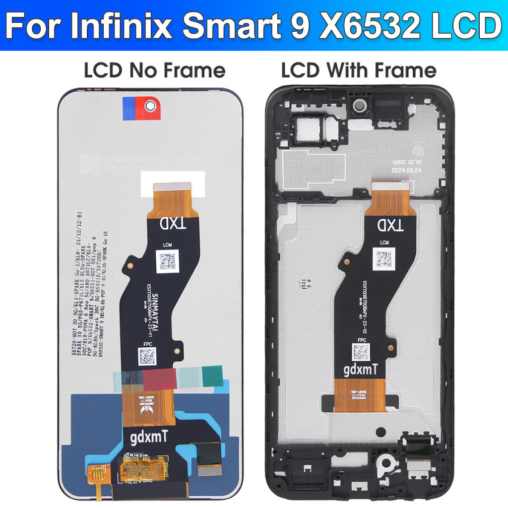 Infinix Smart 9 X6532 LCD Interlayer com Montagem de Toque e ...
