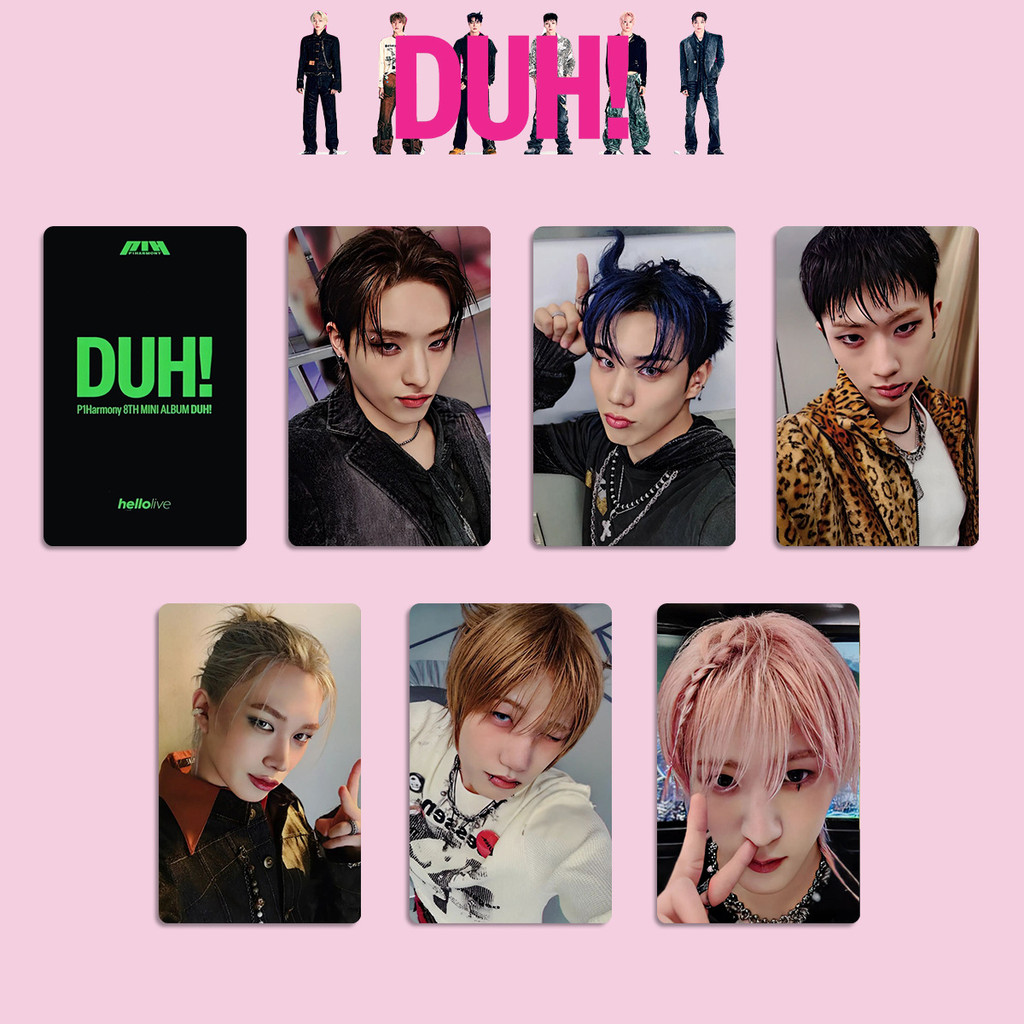 6pcs P1HARMONY DUH ! 8o Mini Álbum Photocards SW KTOWN4U MUSIC