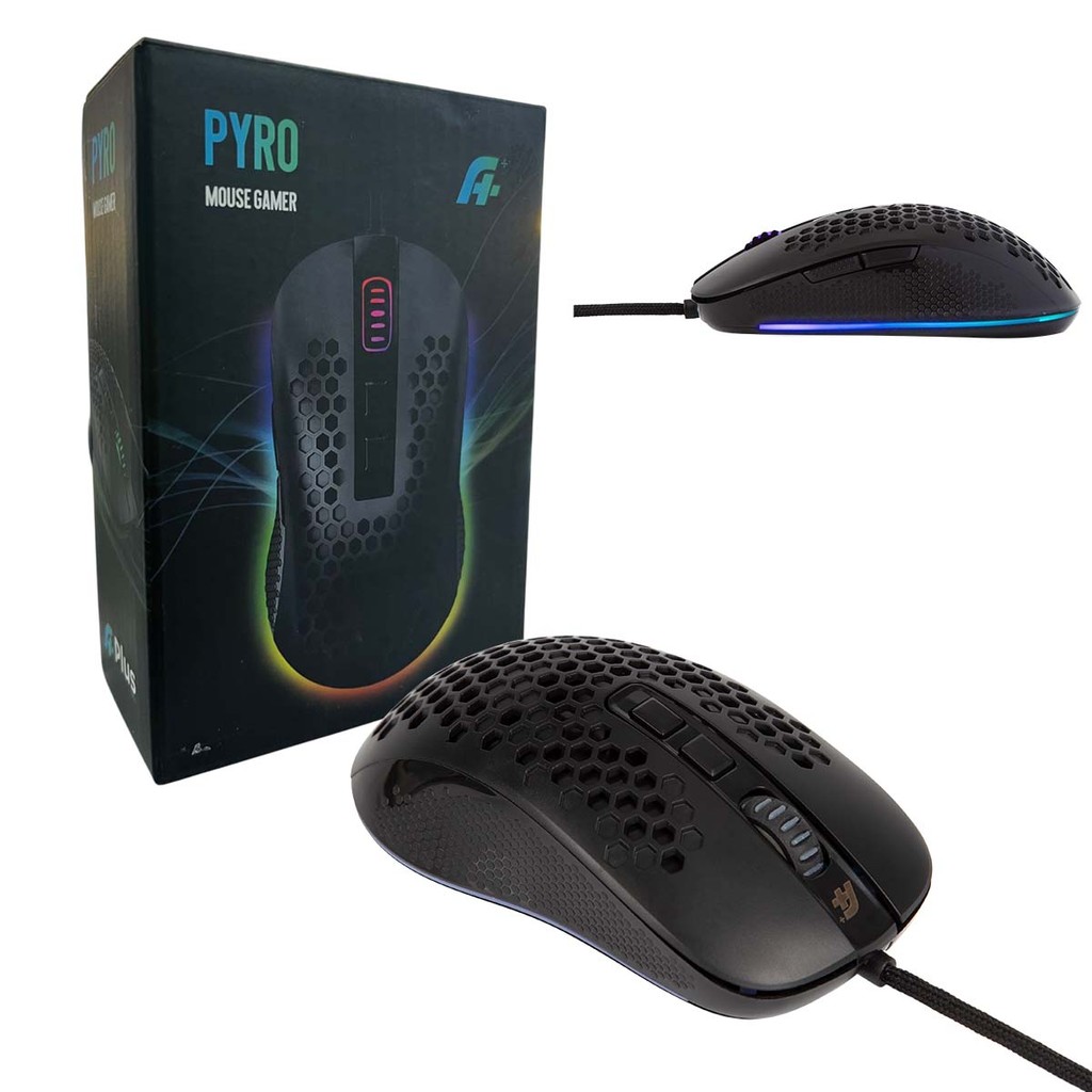 Mouse Gamer A+ Plus Tech Pyro 16000Dpi Pixart PWM 3389 Huano | Shopee ...