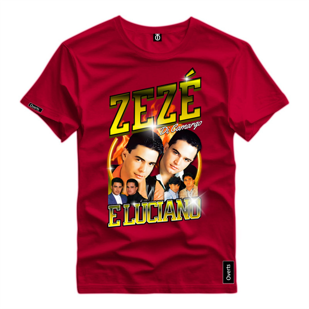 Camiseta Moderna Masculina Dupla Cantor Zeze De Camargo e Luciano ...