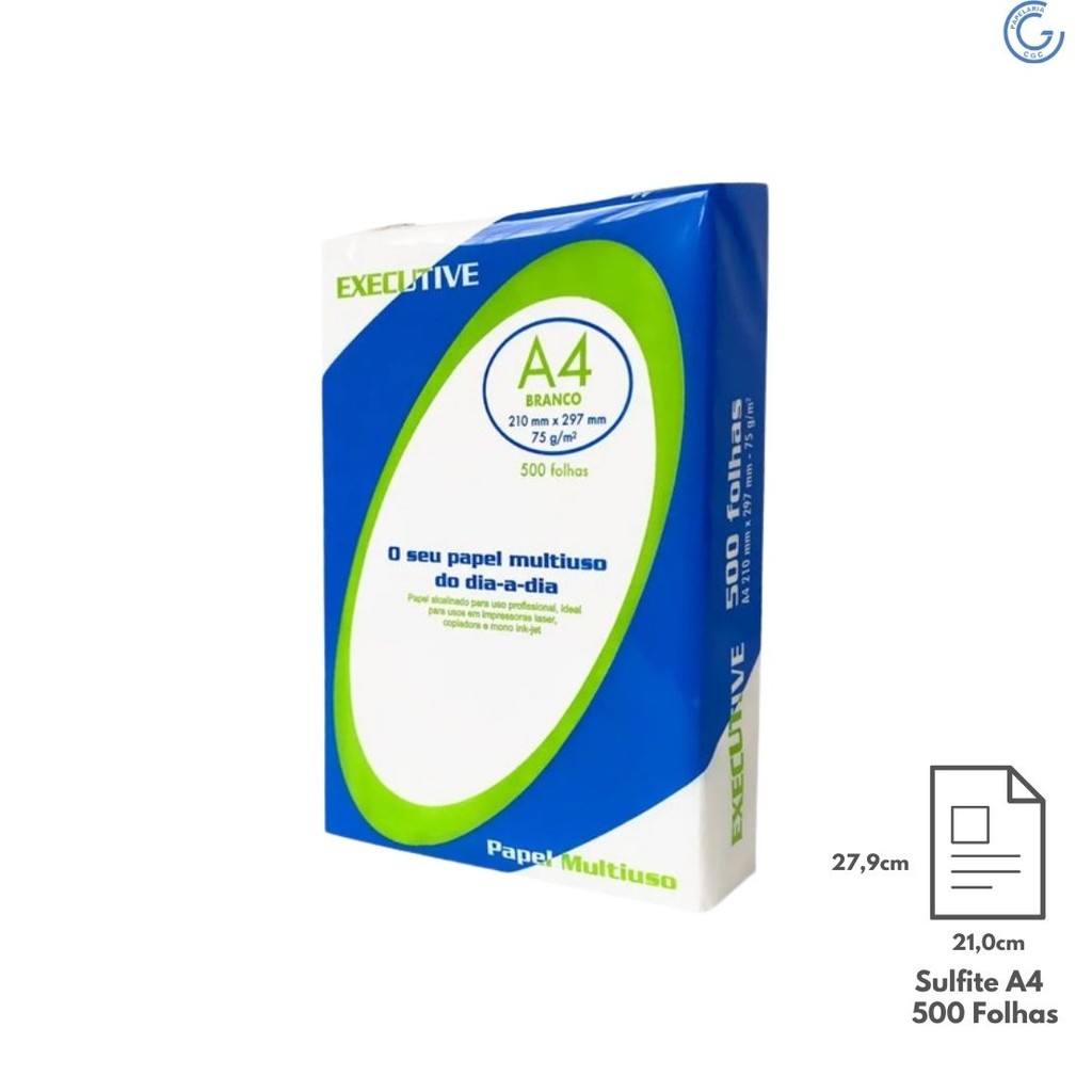 Papel Sulfite A-4 c/500 Fls Paper - Executive | Shopee Brasil