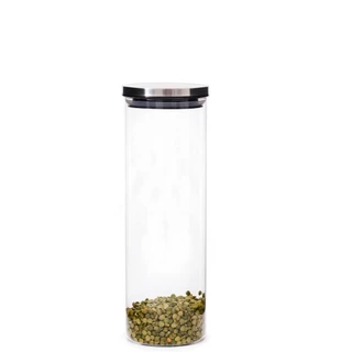 Pote Hermético De Vidro Com Tampa De Inox 1650ml em Oferta na Shopee