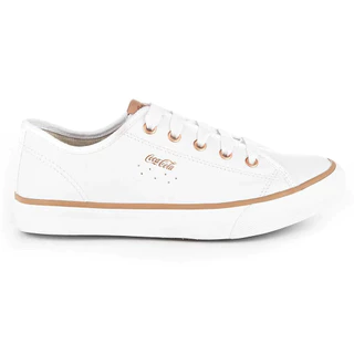 Tênis Feminino Coca Cola Stream Leather Confortável de Couro Original Coca Cola em Oferta na Shopee