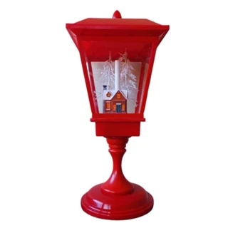 Enfeite De Natal Mini Poste Musical com luzes Store 3AA 57cm em Oferta na Shopee