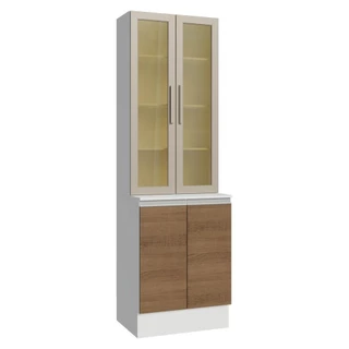 Kit Balcão + Cristaleira 60 cm Smart Madesa em Oferta na Shopee