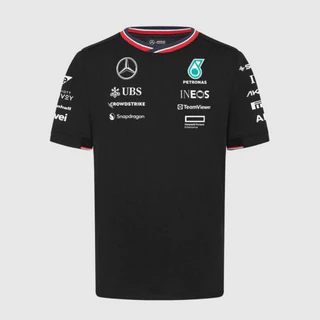 Camiseta Oficial Da Equipe Mercedes AMG PETRONAS F1 2024