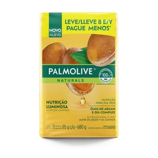 Sabonete em Barra Palmolive Naturals Nutrição Luminosa Óleo de Argan e Oil-Complex 85g em Oferta na Shopee