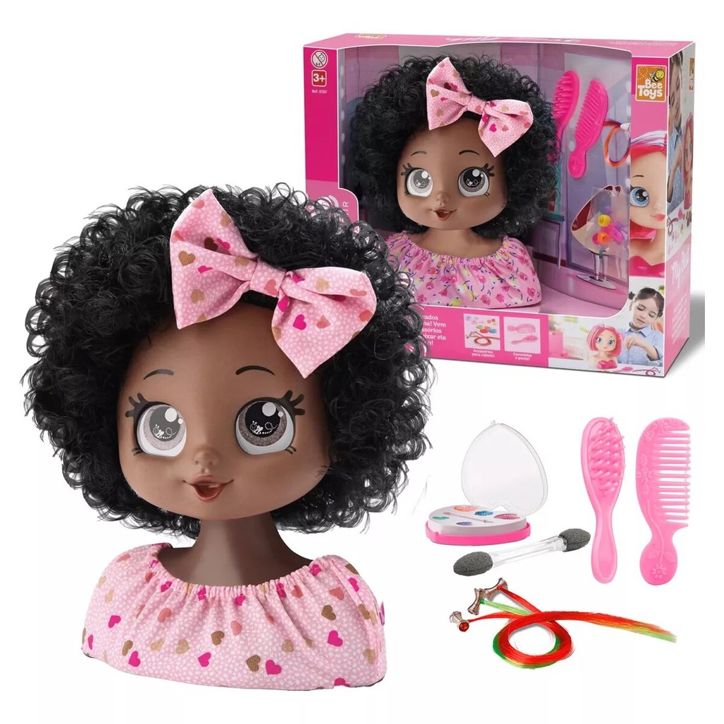 Boneca - My Best Hairstyle - Busto P/Pentear - C/Acessórios | Shopee Brasil
