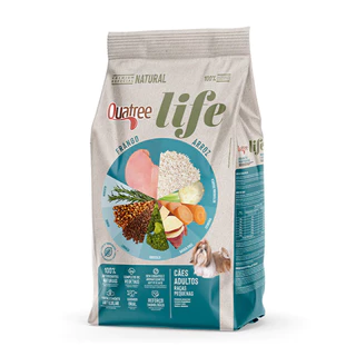 Ração Quatree Life Cães Adultos Raças Pequenas Frango e Arroz 15kg em Oferta na Shopee
