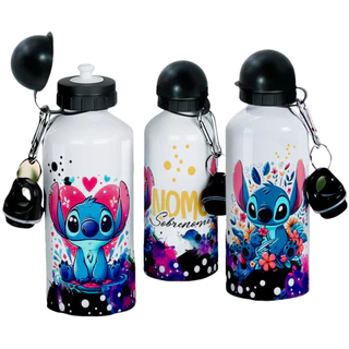 Garrafa Squeeze Stitch Personalizada Volta as aulas Vários Modelos