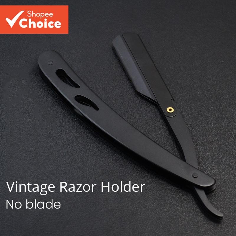 Barbeador Profissional Colorido com Lâmina Afiada em Aço Inoxidável - Navalha Dobrável para Barba