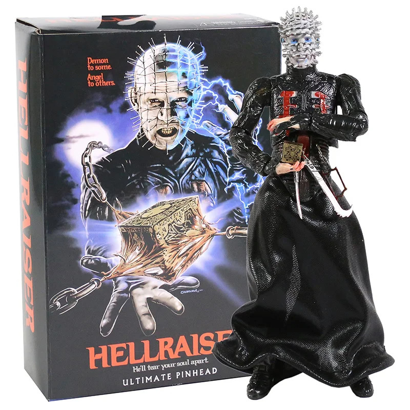 ACTION FIGURE HELLRAISER PINHEAD RENASCIDO DO INFERNO ULTIMATE 19CM ...