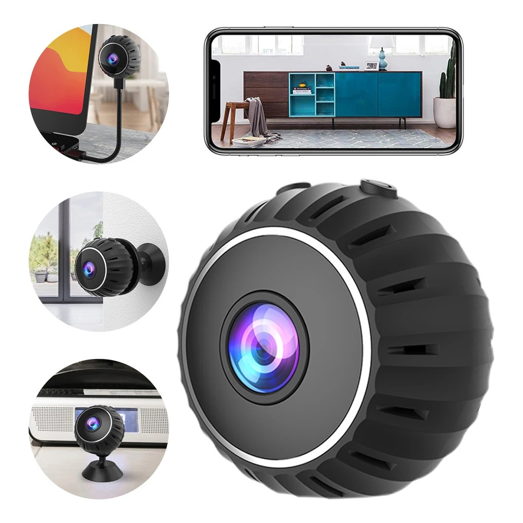 Mini Câmera A9 De Segurança Espiã Vigilância Discreta Mini Camera Wifi ...
