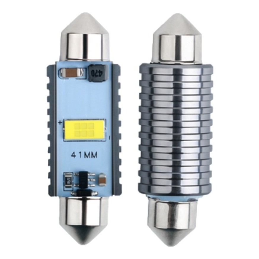 Lâmpada Led Chip Csp 3570 Torpedo 41mm 6000k Branco Canbus