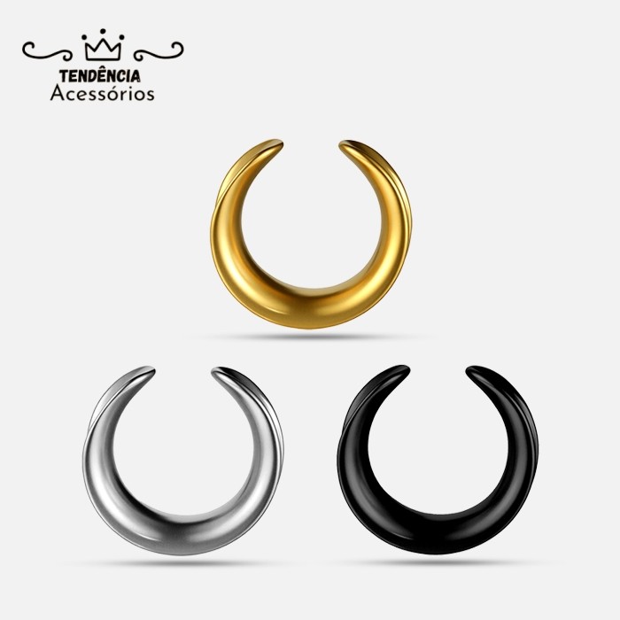 Alargador Aço Cirúrgico De Encaixe | Lóbulo