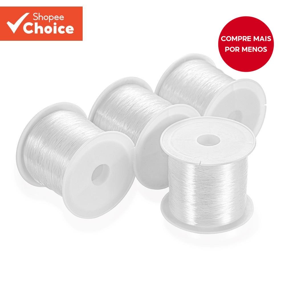 Linha Transparente De nylon Cristalino Sem Estiramento Para Colar De ...