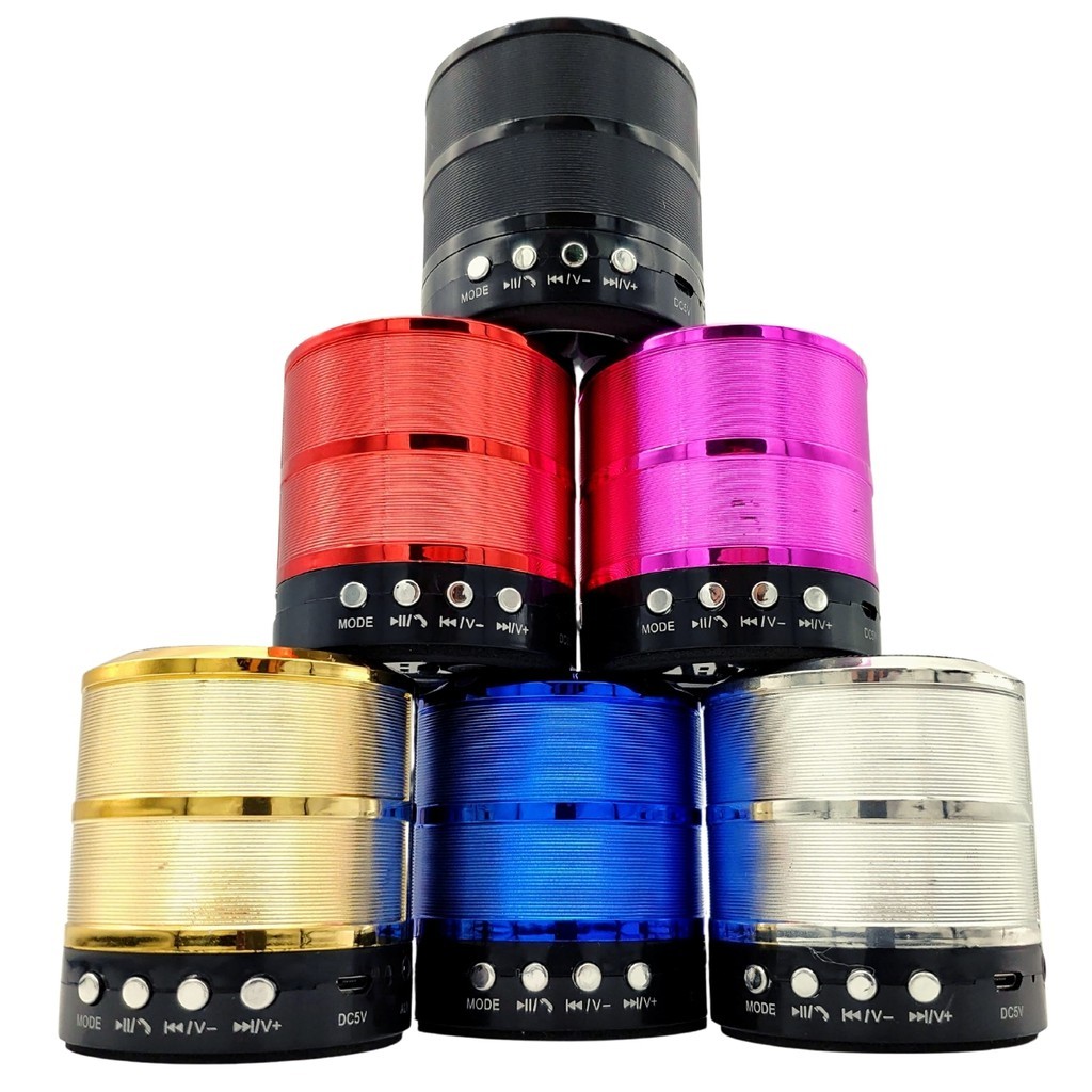 Caixa de Som 887 Mini Caixinha Bluetooth Portatil Grave Potente Usb Sd Fm Bateria Recarregavel Amplificada