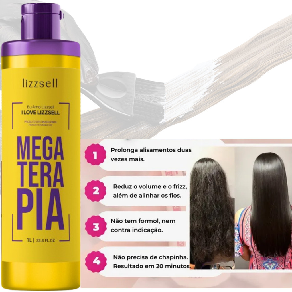 Megaterapia Alisa qualquer cabelo 1 litro melhor que da karseell ...