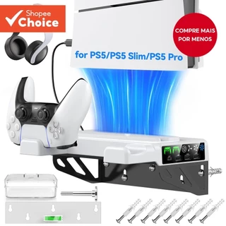 Kit De Montagem Em Parede Para Console PS5 PRO/PS5 Slim-Estação De Carregamento Duplo Compatível Com Acessórios Playstat