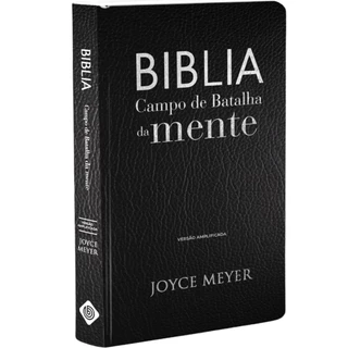 Bíblia Sagrada Campo de Batalha da Mente | Versão Amplificada | Joyce Meyer | Capa Luxo Preta em Oferta na Shopee
