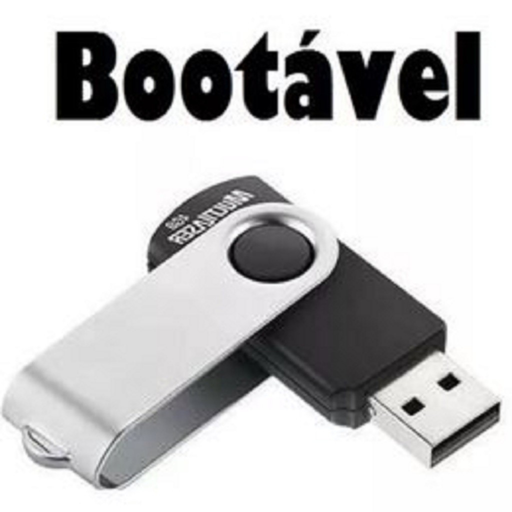 Pendrive Multlaser 32 Gigas Bootavel W7/8.1/10 32/64 Bits+Ativação ...