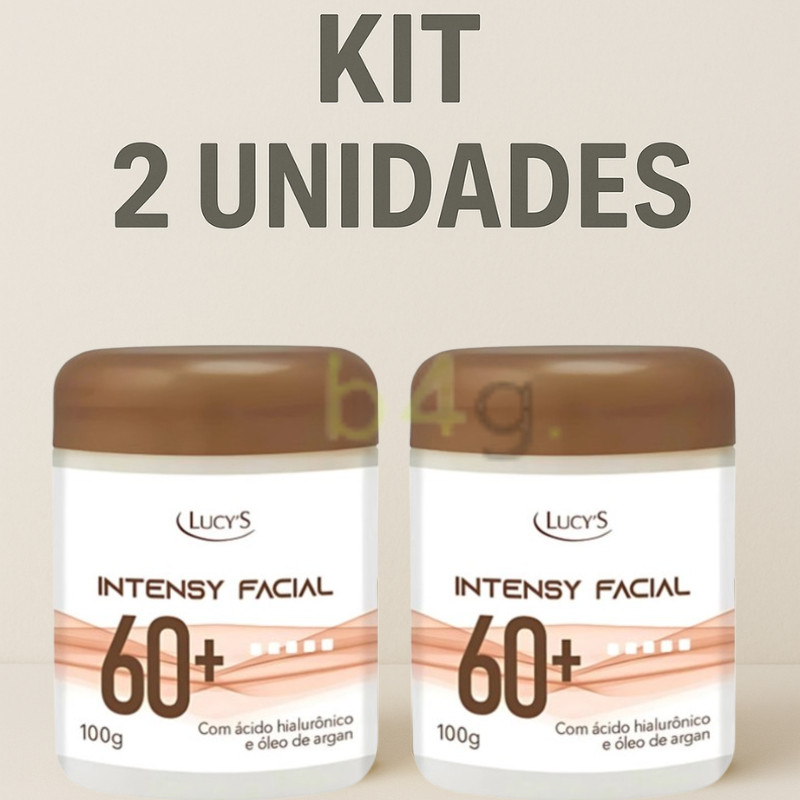 Kit 2 Cremes anti-idade para o rosto 60 anos com vitamina E colageno ...