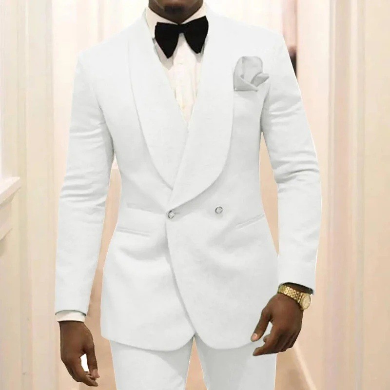 Terno masculino Slim-fit casamento noivo anfitrião Casual terno ...