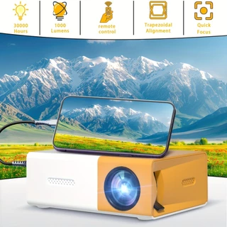 Mini Projetor Portátil Led 1080p 600 Lúmens YG300 em Oferta na Shopee