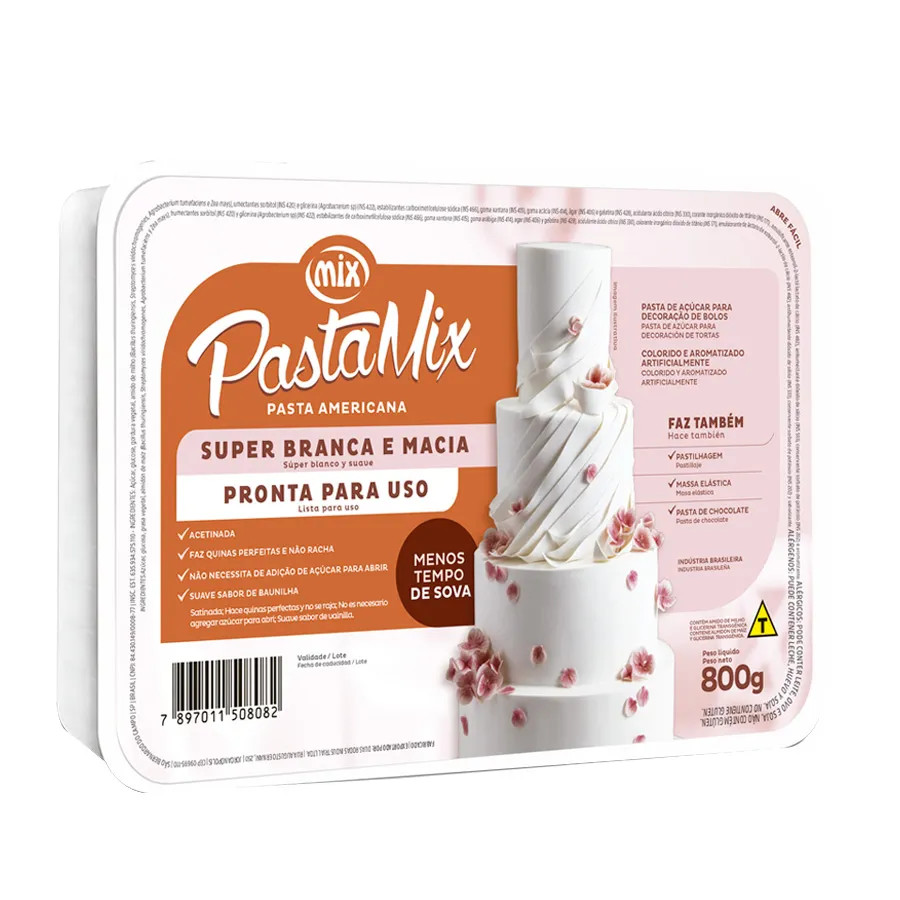 Pasta Americana Tradicional 800g Baunilha- Mix