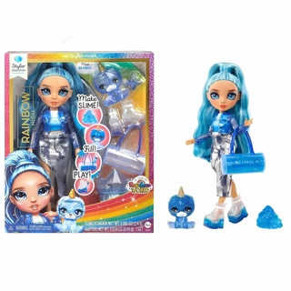 Boneca Rainbow High Skyler Slime e Mascote Azul 4222120216 - MGA